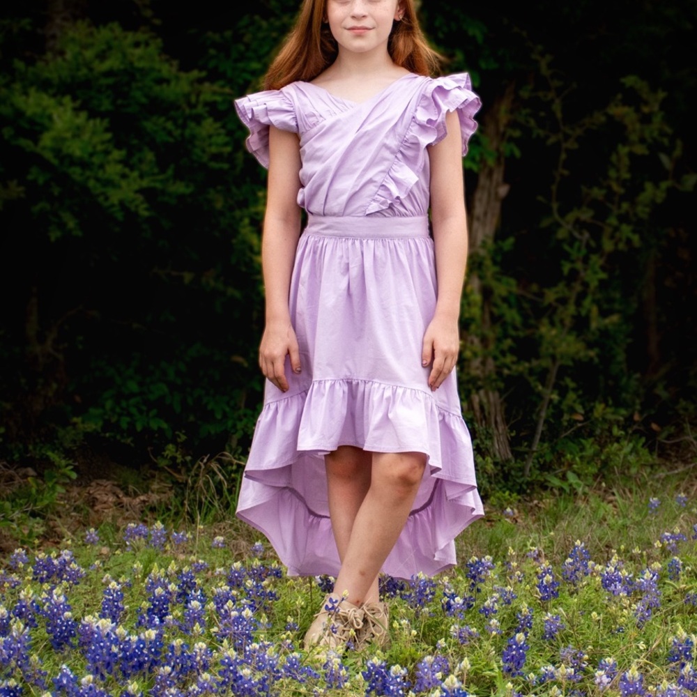 Habitual Lavender Ruffle Dress